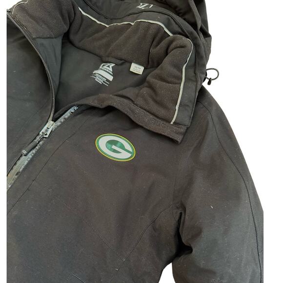 Cutter & Buck Green Bay Packers WeatherTec Alpetal Jacket – Black – Size XS - Picture 4 of 11